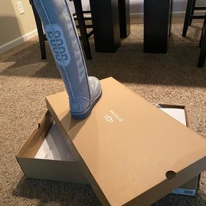 Never worn Unisex Telfar & Ugg Knee Slouch Boots